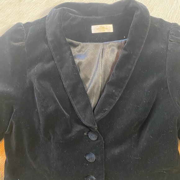 Erin Fetherston for Target Black Velvet Jacket/Blazer - Picture 5 of 9